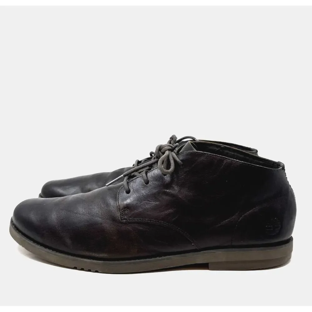 Timberland Yorkdale A24AZ Dark Brown‎ Leather Chukka Boots Mens US 11
